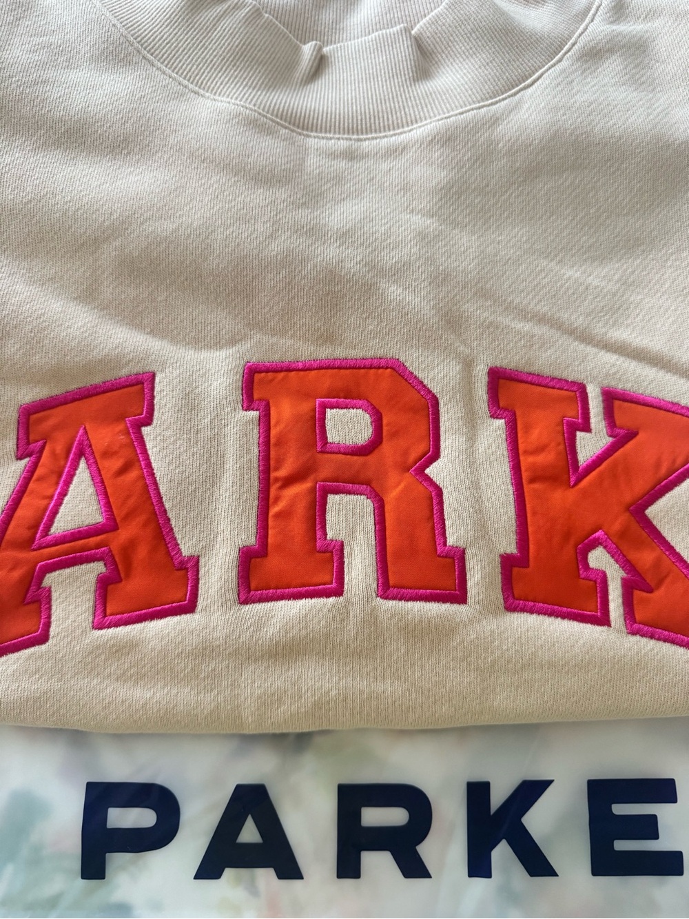 NWT PARKE X Dunkin Limited Edition Dunkin Latte L/XL - Picture 2 of 4